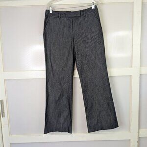Garnet Hill NWOT Denim Cotton Wide Leg Trouser Pants Jeans Size 10 Petite Modern